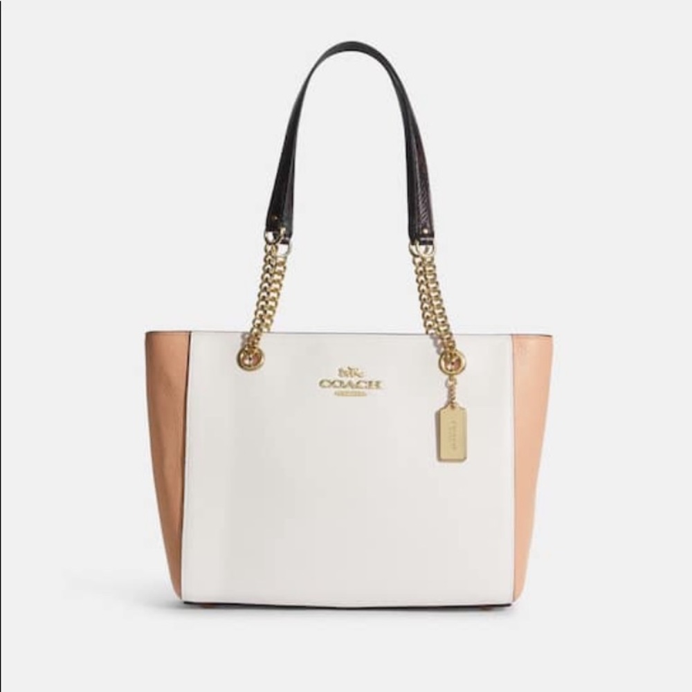 Cammie Chain Tote In Colorblock